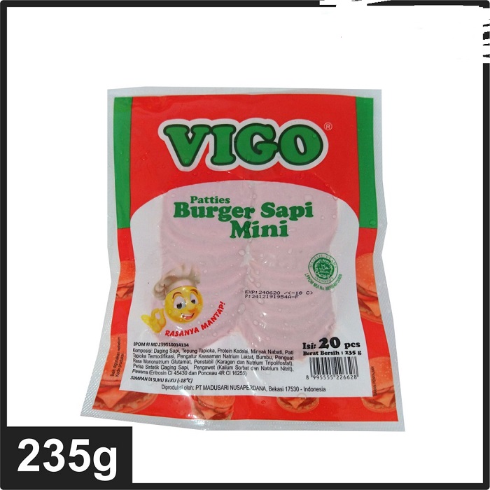 VIGO MINI BURGER 20PC 235GR 